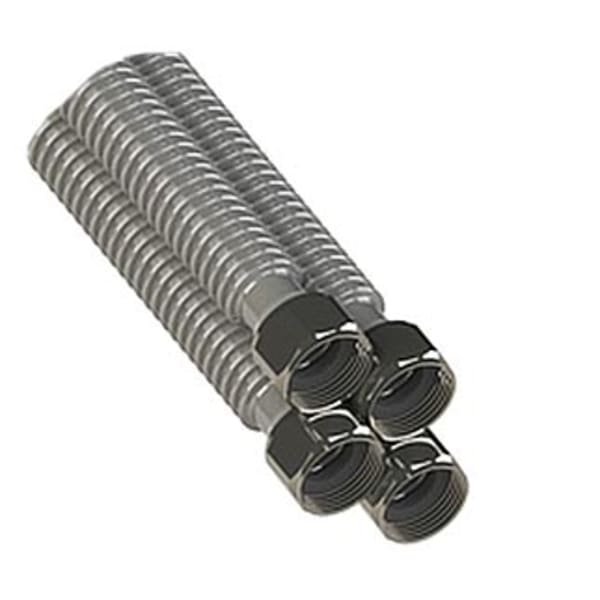 3/4" x 24" FIP x FIP Stainless Steel Corrugated Water Heater Connectors