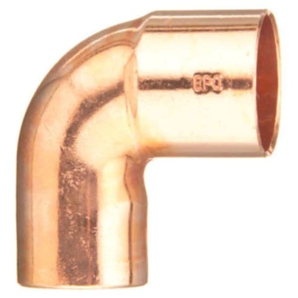 W 02385R 1-1/2" Copper Fittings - Cleaned & Bagged - 90 Degree Street Elbow Ftg x C
