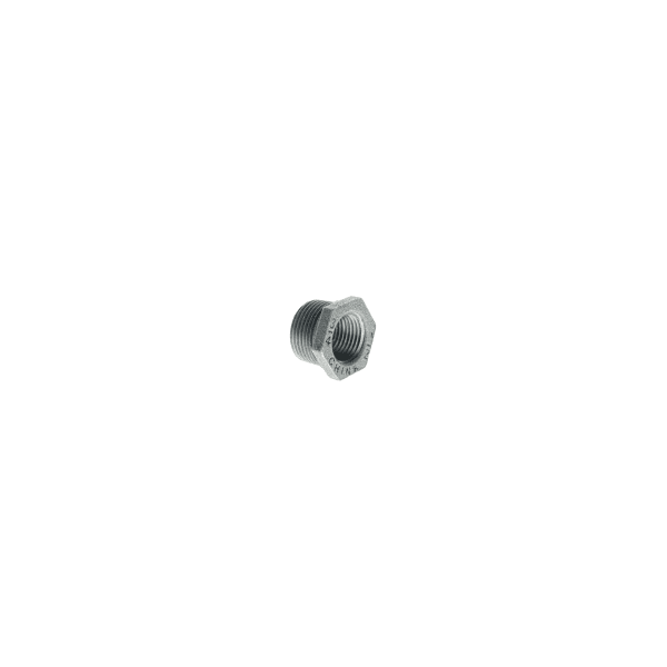 511-963 1-1/4" x 1/2" - Galvanized Bushing - MPT x FPT