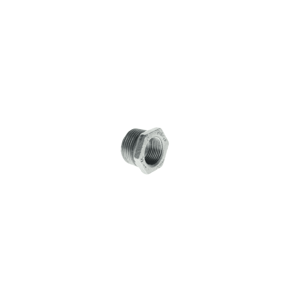511-965 1-1/4" x 1" - Galvanized Bushing - MPT x FPT