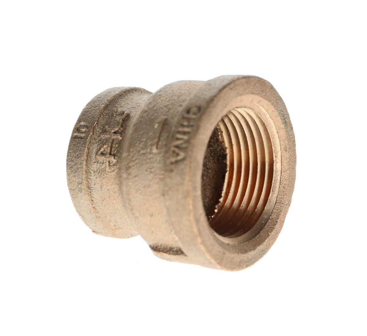 310-371NL 1" x 1/2" - Brass Reducing Coupling