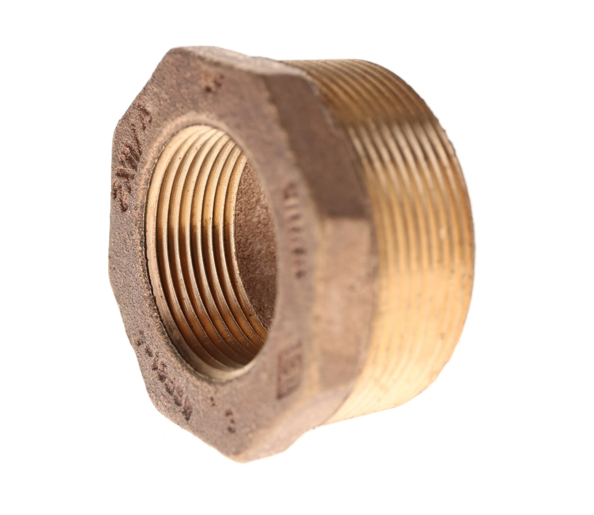 310-495NL 2" x 1-1/4" - Brass Bushing - FIP x MIP