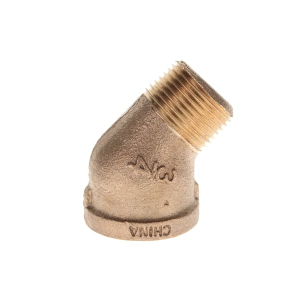 1-1/4" - Brass Elbow - 45° (Street) - FIP x MIP