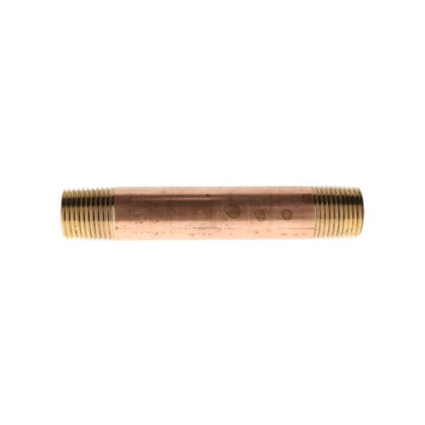 311-028 1/4" x 5" Red Brass Pipe Nipple
