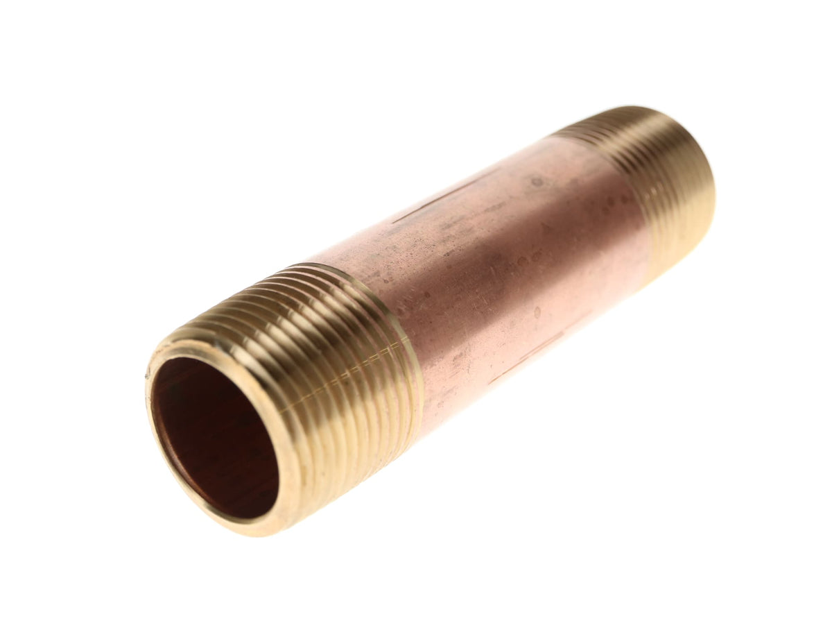 311-109 1" x 5-1/2" Red Brass Pipe Nipple