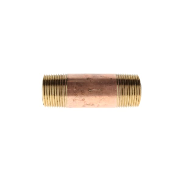 311-107 1" x 4-1/2" Red Brass Pipe Nipple