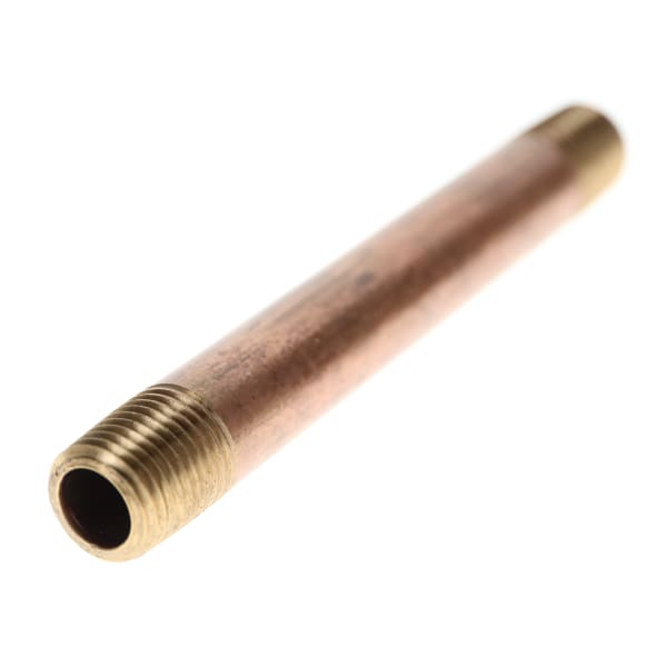 311-010 1/8" x 6" Red Brass Pipe Nipple