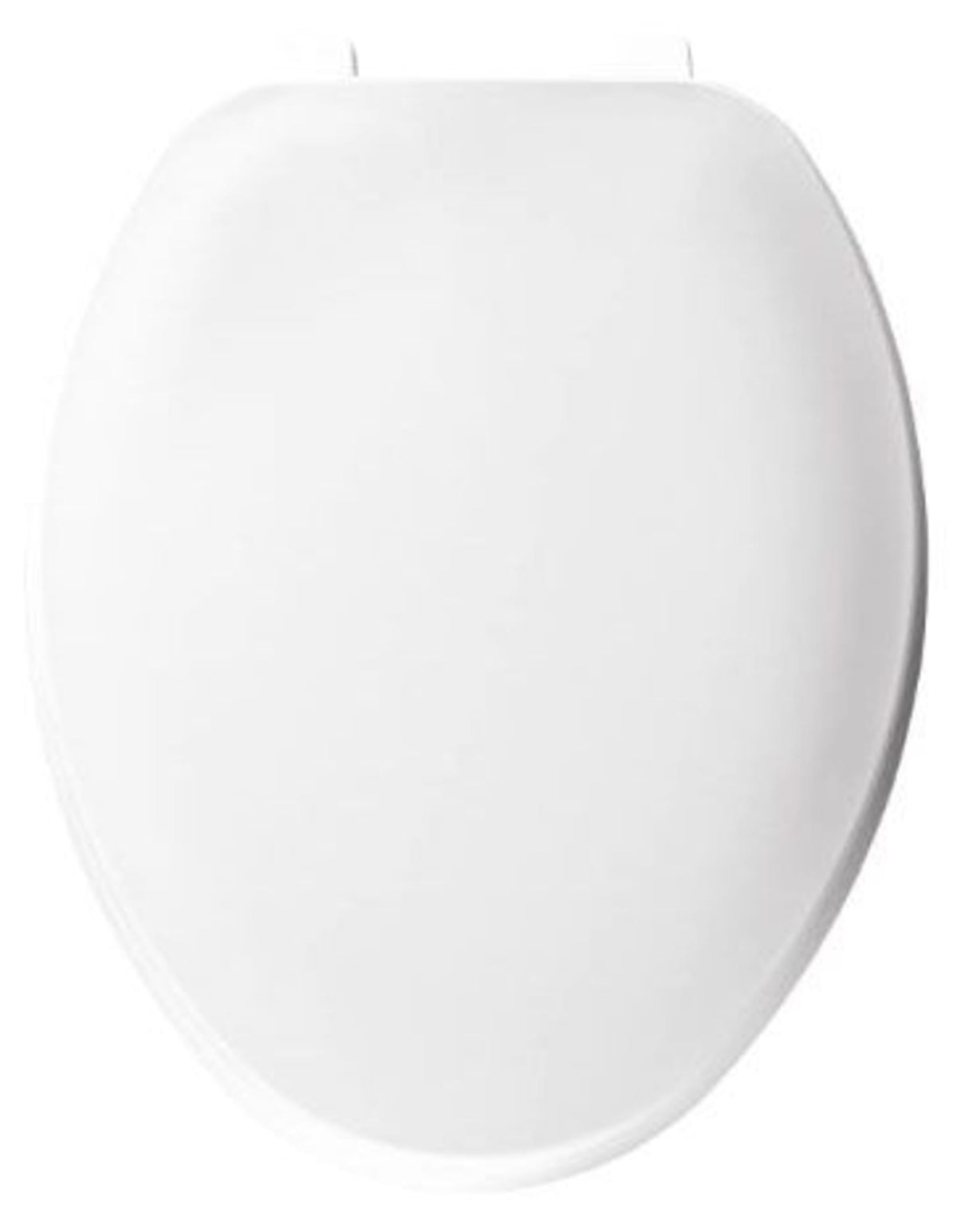 Top-Tite® 14-1/8" x 18-5/8", 1-9/16" H, White, Plastic, Elongated, Closed Front, Toilet Seat with Cover