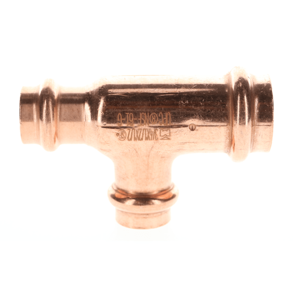 PF 04043 3/4" x 1/2" x 1/2" Copper Press Fittings - Tee P x P x P