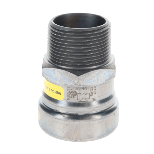 CP01171G 1-1/4" Carbon Steel Press Fittings - Gas - Male Adapter P x MPT