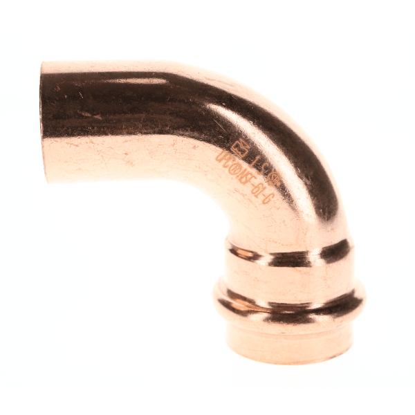 PF 02344 1" Copper Press Fittings - 90 Degree Street Elbow Ftg x P