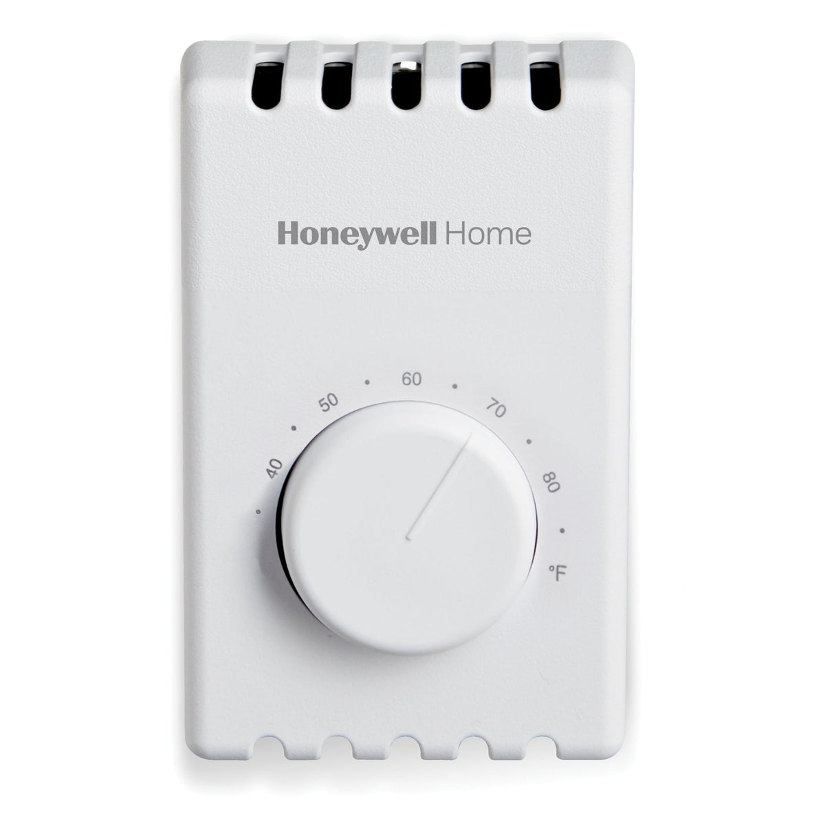 T410A1013/U Line Voltage Electric Heat Thermostat, Fahrenheit, Premier White