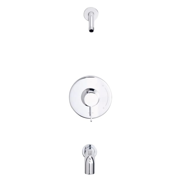 D520030LSTC Amalfi 1H Tub & Shower Trim Kit & Treysta Cartridge w/ Diverter on Spout Less Showerhead Chrome