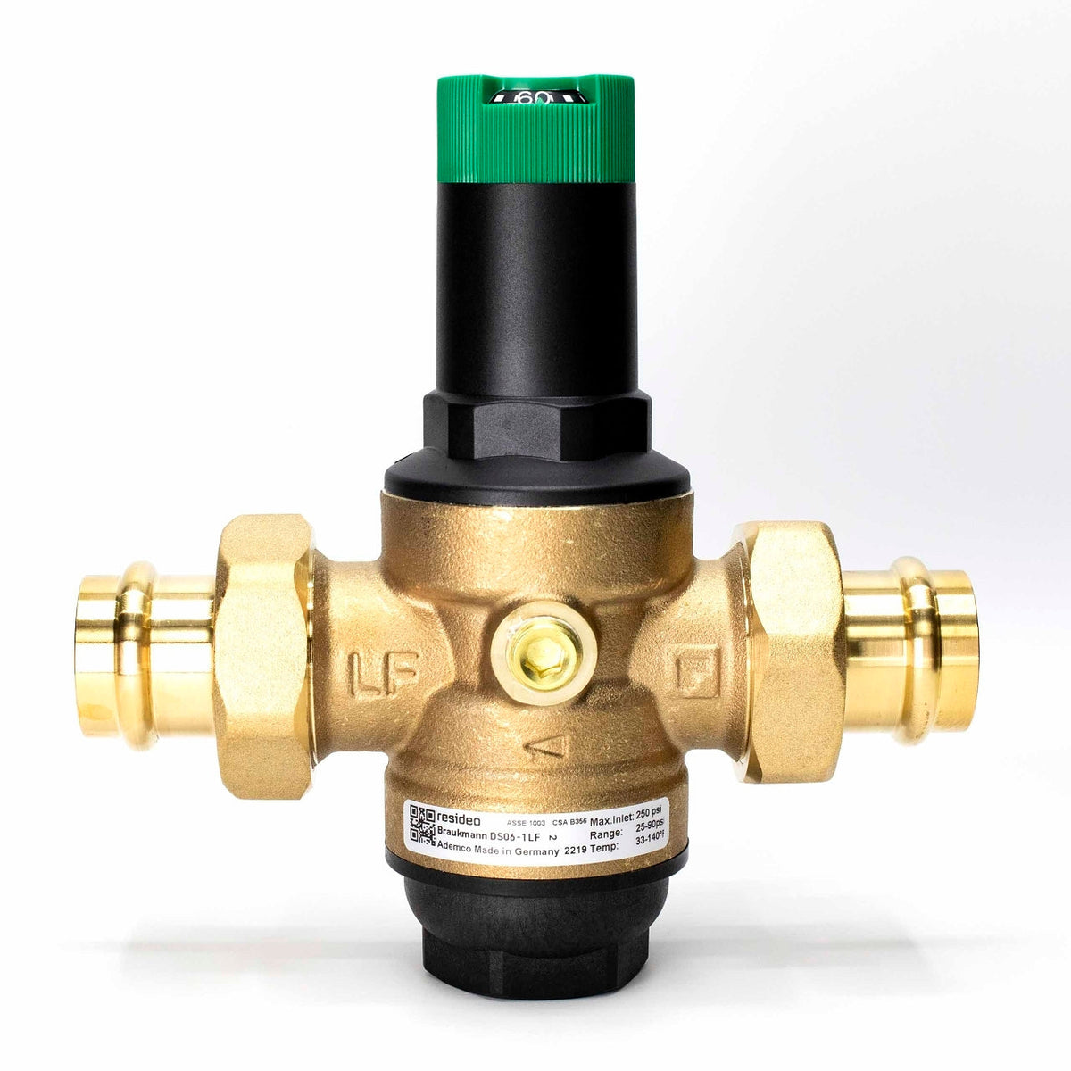 DS06-102-DUP-LF/U 1" DialSet Press Double Union Pressure Reducing Valve