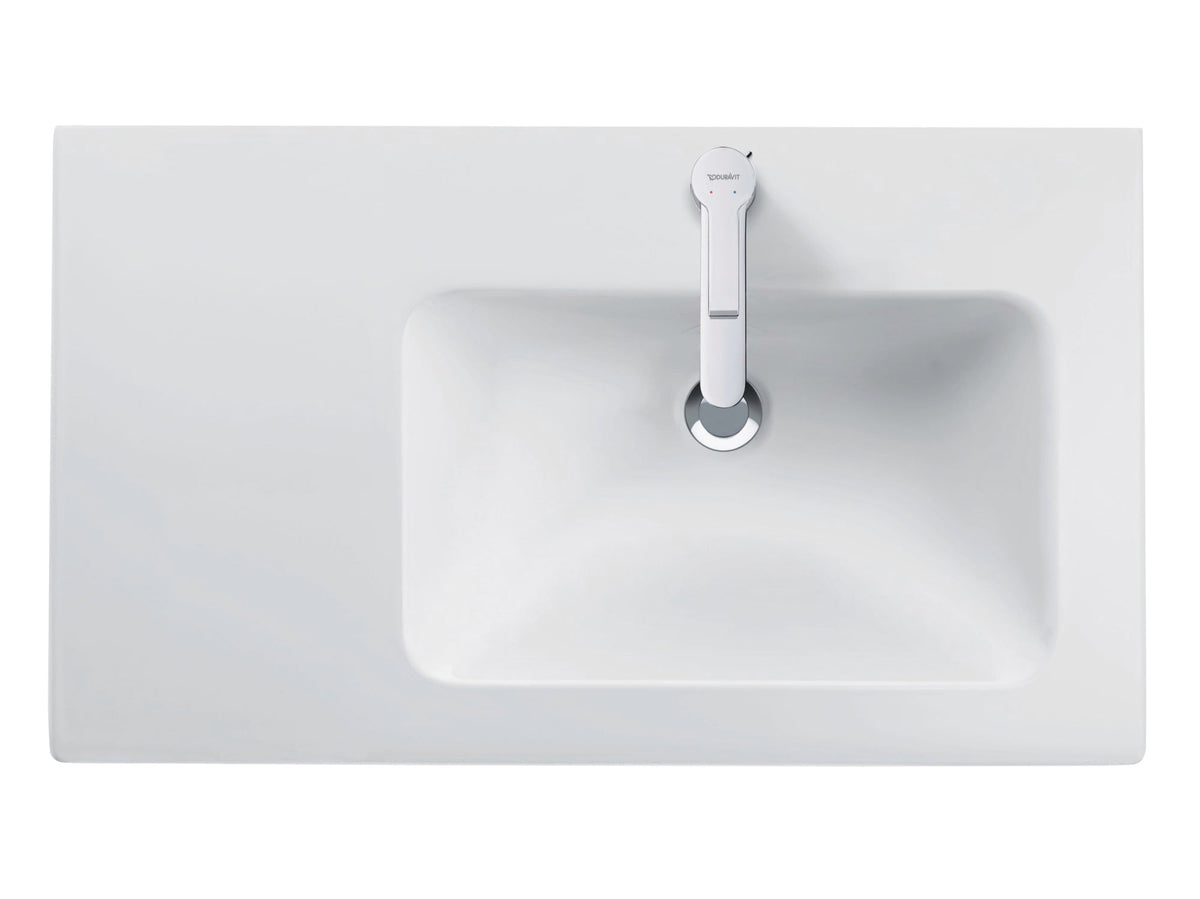 2346830000 ME by Starck 32 5/8" Rectangular Wall Mounted Sink in White with Single Faucet Hole and with Overflow