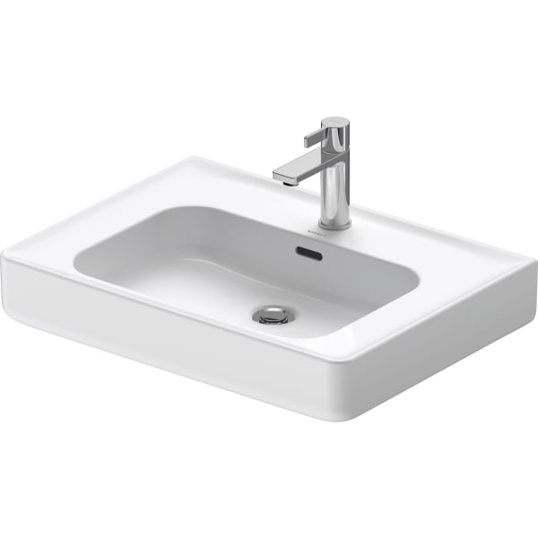 2376650000 Soleil by Starck 25 5/8" Rectangular Wall Mounted Sink in White with Single Faucet Hole and with Overflow