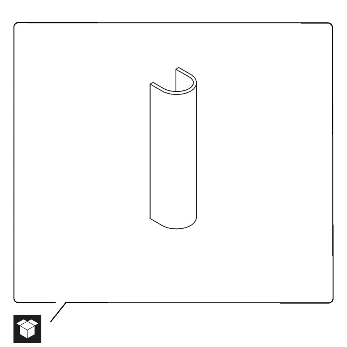 0857910000 1930 Series Pedestal in White