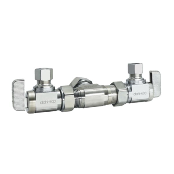E33-4001 5/8" x 3/8" Dual Stop (Compression x Compression)