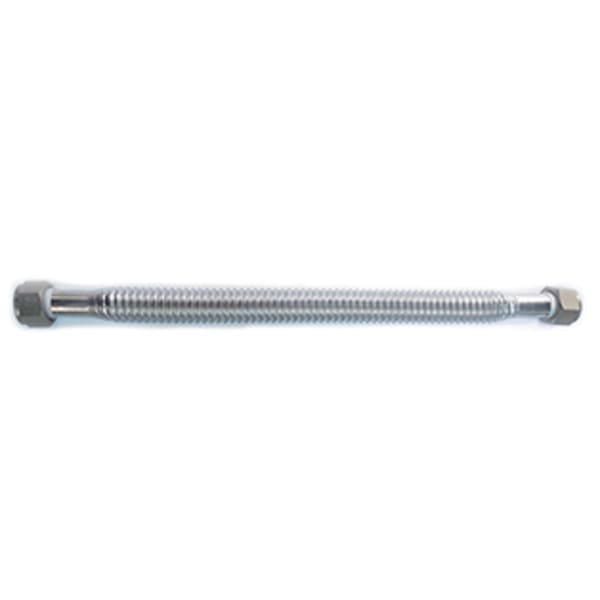 EFWC-034-SS-1012-18 3/4" x 1" FIP x FIP - 18" Long Stainless Water Heater Connector