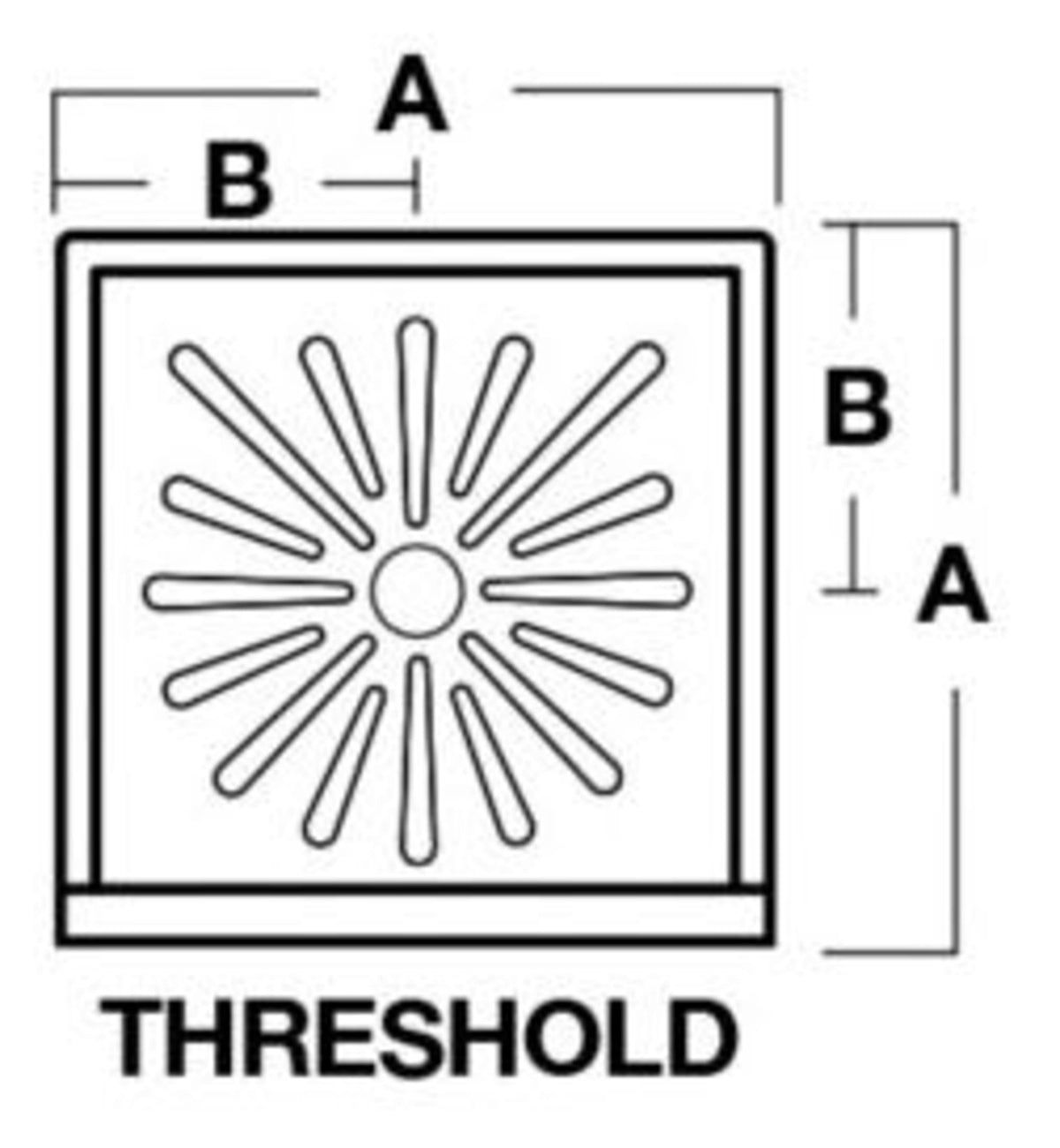 DURABASE® (Shower Base) White, Shower Bases & Walls - 1-Piece, Single Threshold, Square (36" x 36" x 5-1/2")