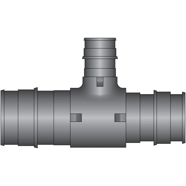 EX16432 1-1/2" x 1-1/4" x 3/4" PEX Reducing Tee (Expansion(F1960)) - Composite