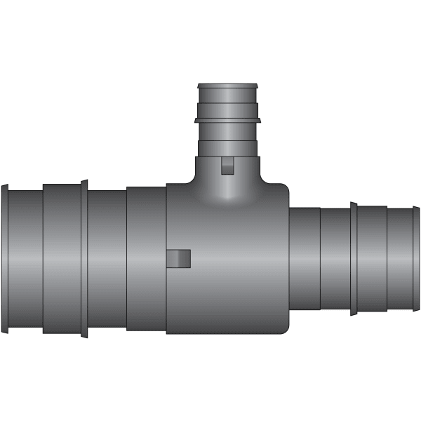 EX16642 2" x 1-1/2" x 3/4" PEX Reducing Tee (Expansion(F1960)) - Composite