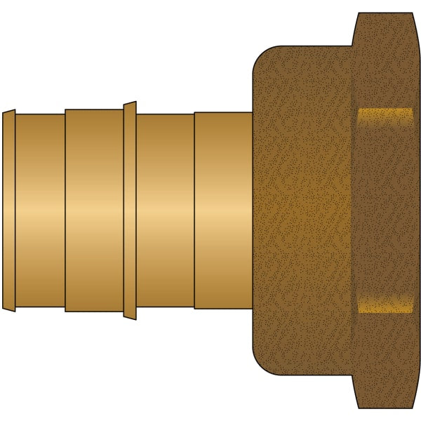 EX27641NL 1-1/2" PEX Female Adapter (Expansion(F1960) x FIP) - Brass