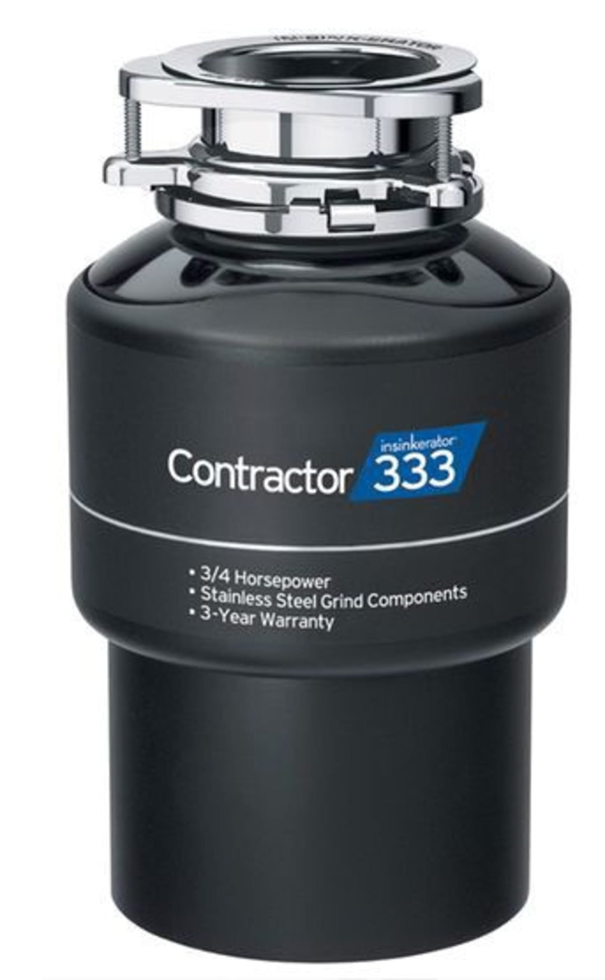 CONTRACTOR-333 - (3/4 HP) Black Enamel - Continuous Feed, Heavy Duty