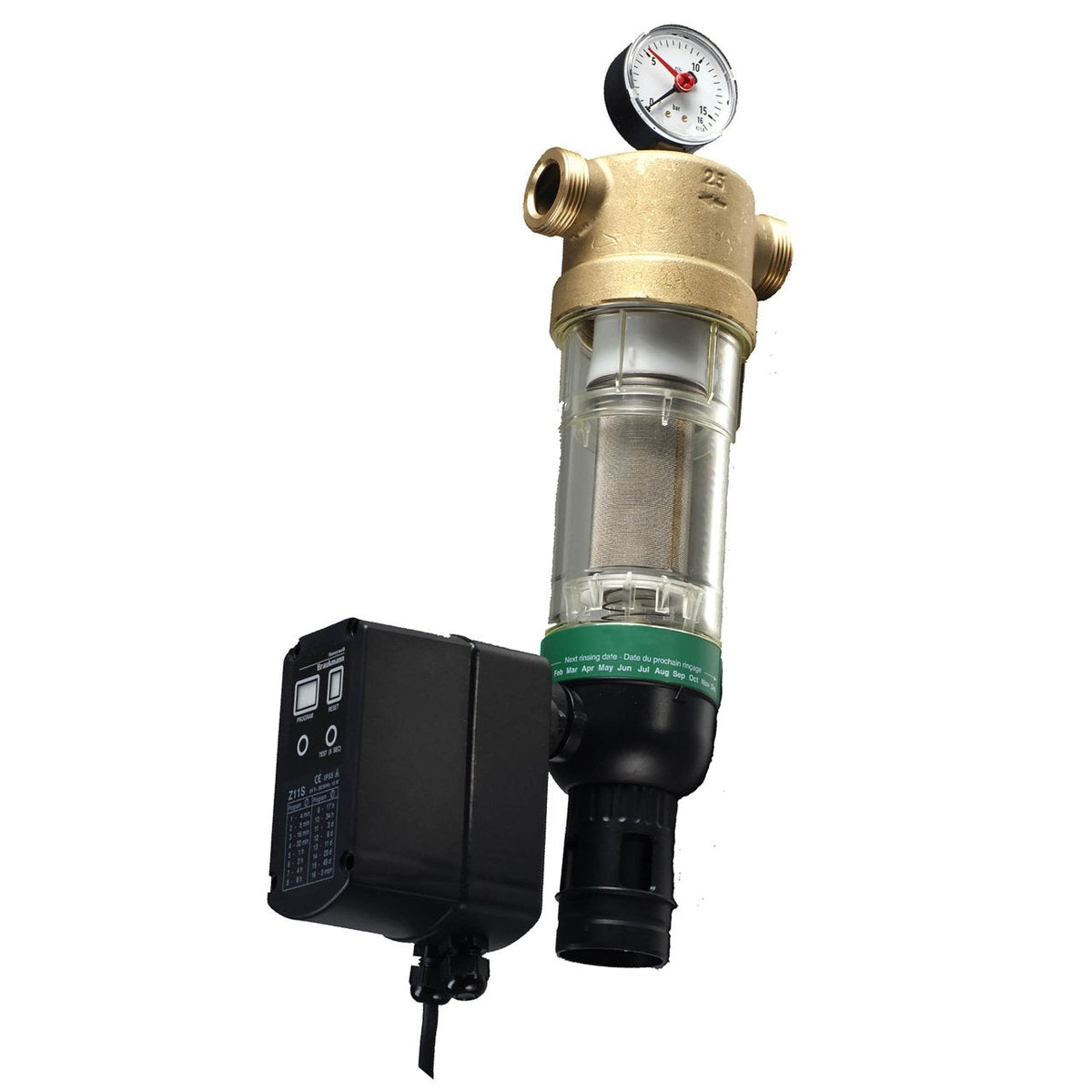 F76S1031 Water Filter, 1-1/4 in, 100 Micron, Sweat and Threaded MNPT Unions