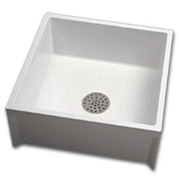MSR-2424-3 - (Mop/Service Sink), Single Bowl Sinks - 24" x 24" x 10"