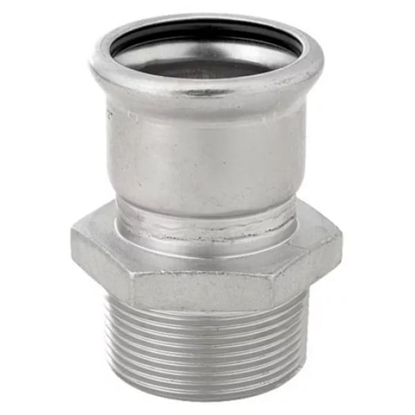 1-1/2" Male Adapter - 316 Stainless Steel - Press GVLF-476-150-E-316