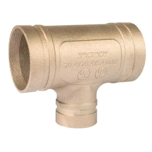 4" x 3" Tee (Reducing) - Copper - GR