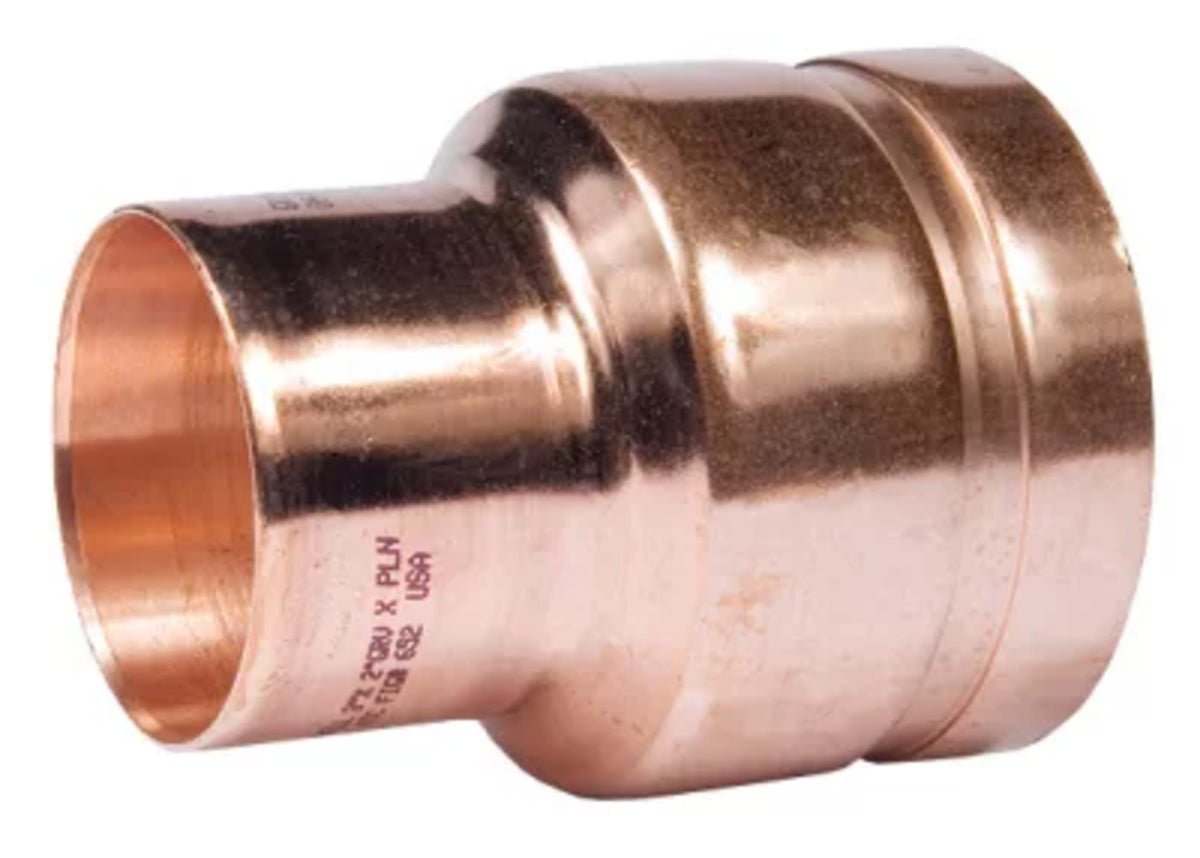 2" x 1-1/4" Fitting Reducer - Copper - GR x SWT