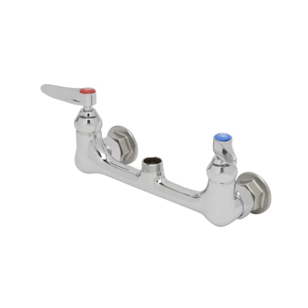B-0230-LN Double Pantry Swivel Base Faucet, Wall Mount, 8" Centers, Less Nozzle