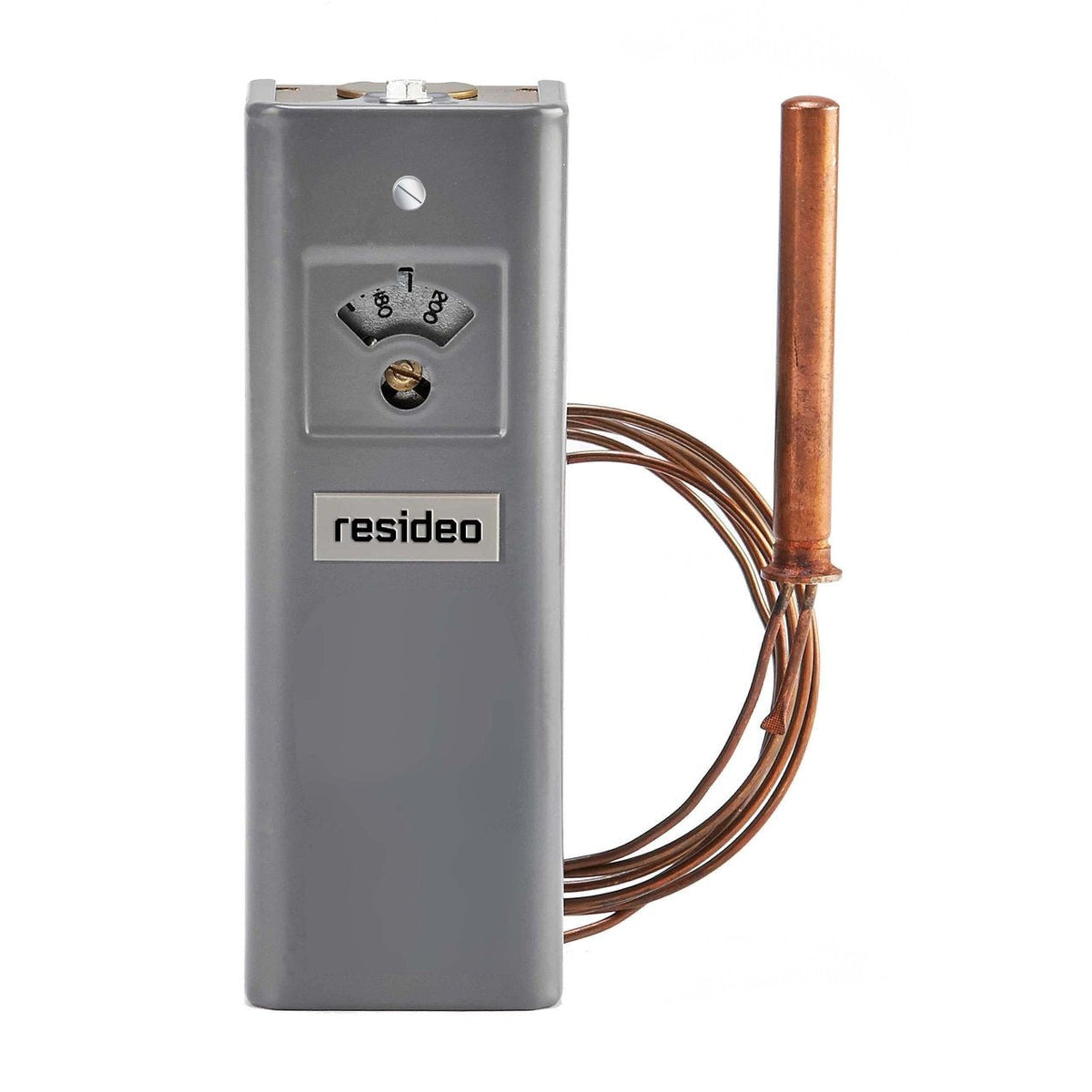 L4008E1313/U Manual Reset Aquastat, Breaks on Rise, 100–200°F, 66 in Capillary, Less Well