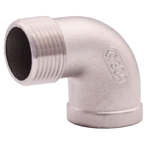 404-048 2" - 304 Stainless Steel 90 Deg Street Elbow - MNPT x FNPT