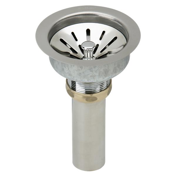 LK99FC Deluxe Drain 3-1/2" Type 304 Stainless Steel Body for Fireclay Sinks