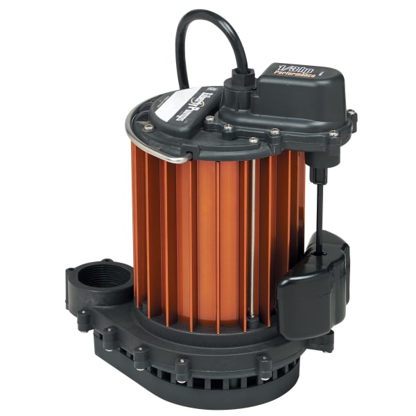 1/3 hp, Submersible Sump Pump, Polyp/Aluminum, VMF Vertical Magnetic Float, 115V.