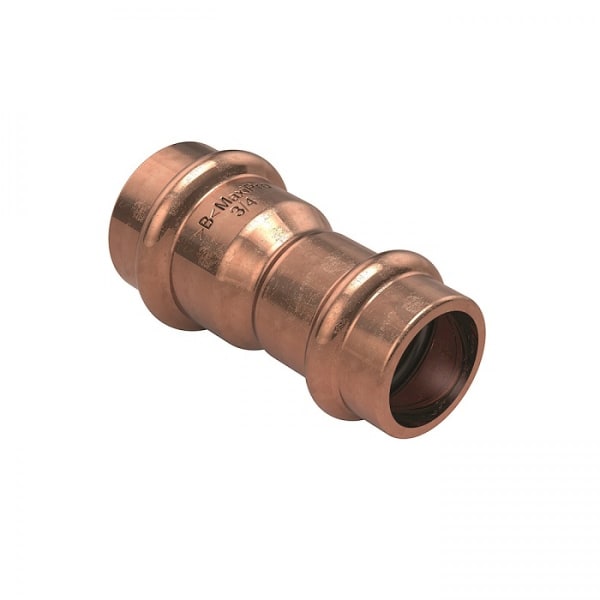 MPA5240 0050301 5/8" x 3/8" ACR Press Fitting - Coupling (Reducing)