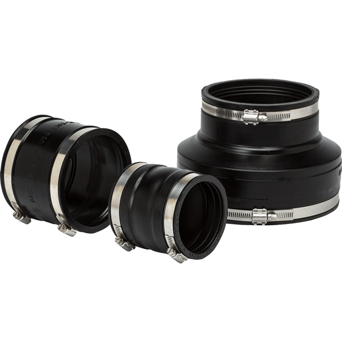MR56-44 4" Cast Iron/Plastic to 4" Cast Iron/Plastic Unshielded Rubber Coupling 1404037