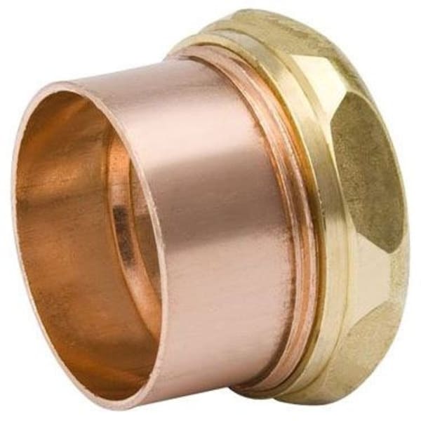 A 11356 1-1/2" Copper Fittings - DWV - Trap Adapter C x SJ