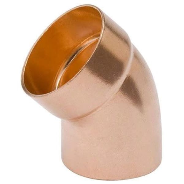 W 07431 1-1/2" Copper Fittings - DWV - 45 Degree Street Elbow Ftg x C