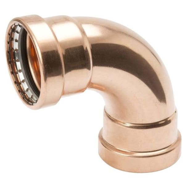 PF 02095 4" Copper Press Fittings - 90 Degree Long Turn Elbow P x P