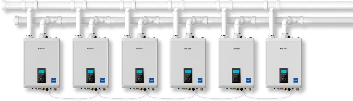 NHB-80H High Efficiency Condensing Heating Boiler, 80,000 BTU, Indoor Wall-Hung, NG/LP Convertible