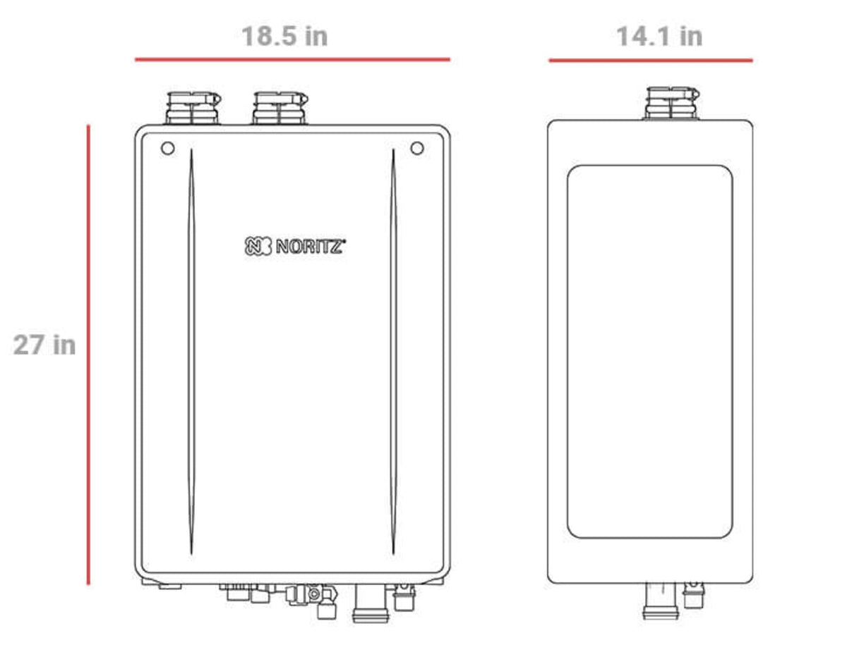 NRCR92DVLP 165000 - Propane Tankless Gas Water Heater