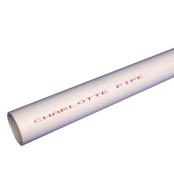 PVC 04010 0800 1" x 20' PVC SCH40 Plain End Pipe