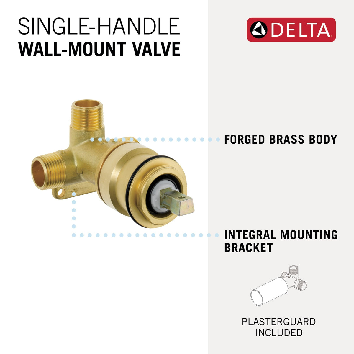 R3510-WL Tesla® Single Handle Wall Mount Rough