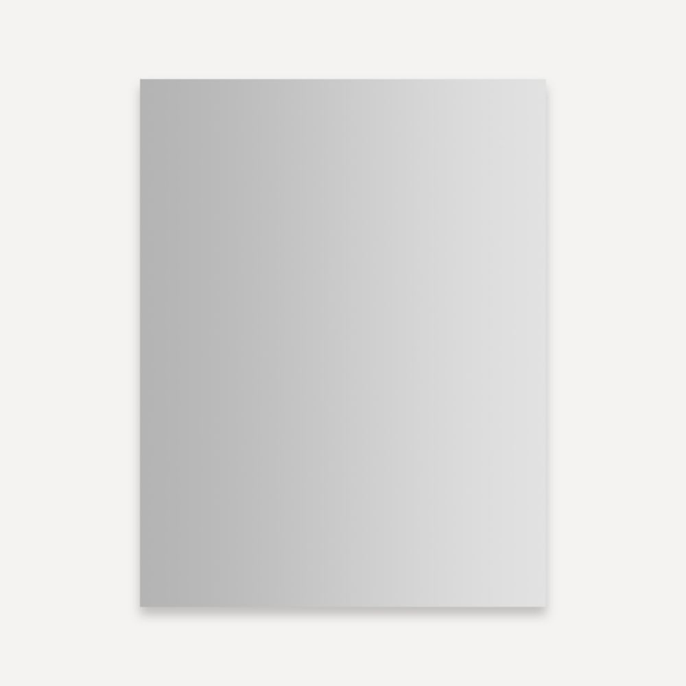 K-RC2026D4FP1 20" x 4" x 26", Satin, Anodized Aluminum, Flat/Polished Mirror, Surface/Recessed Mount, 1-Door, Bathroom Medicine Cabinet