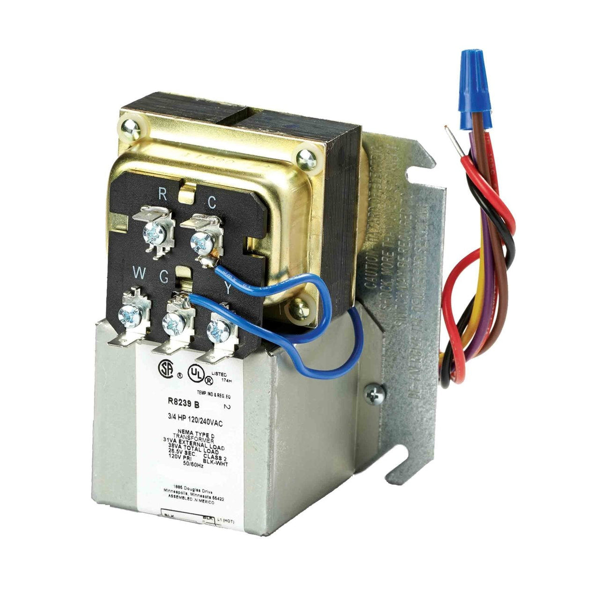 R8239A1003/U Fan Center, 120 V Primary, Metal Cover