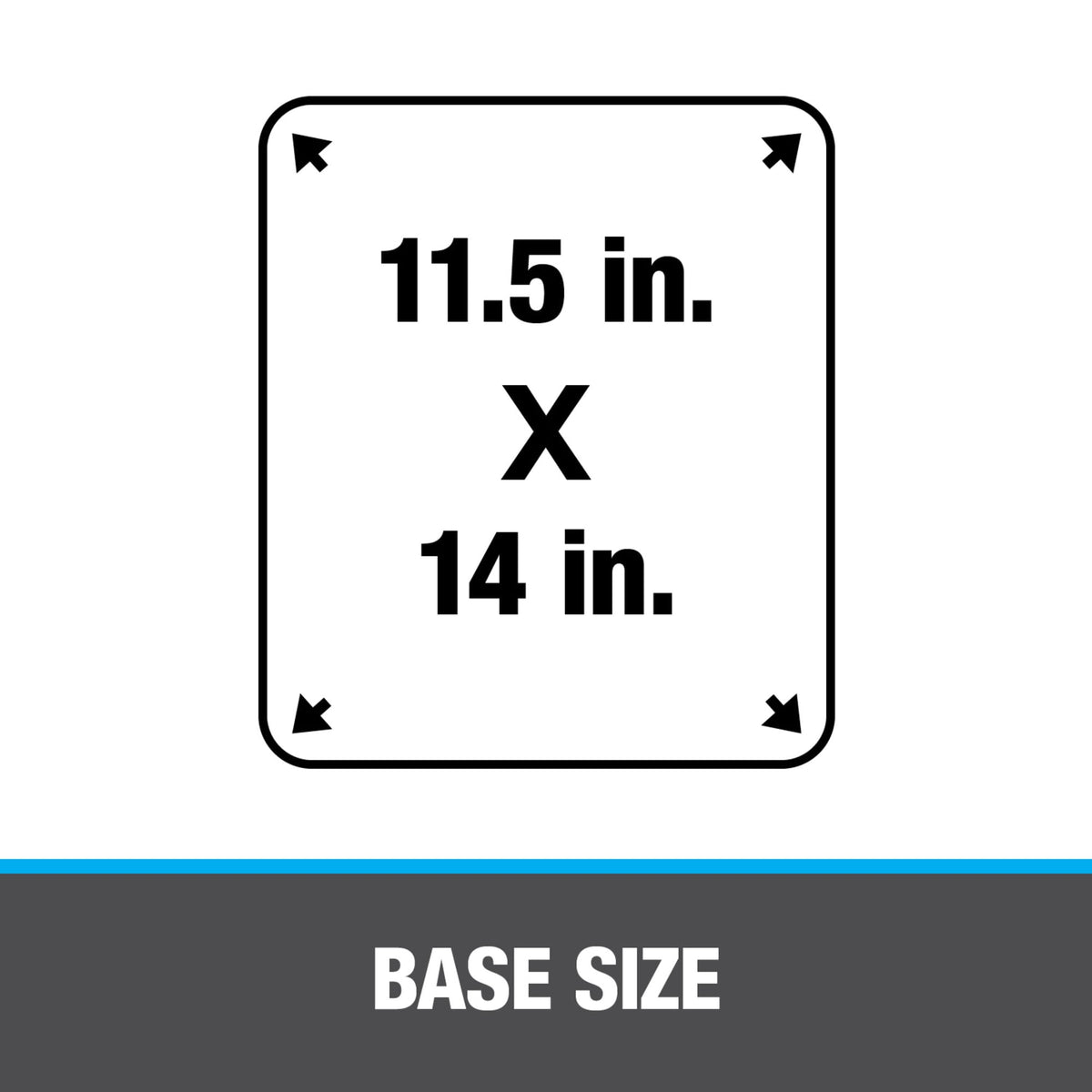 14041 4" Flex-Flash™ 11.5" x 14" Base